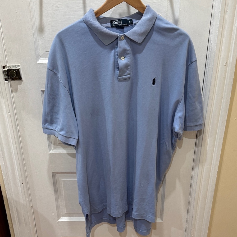 Polo by Ralph Lauren Men's Light Blue Polo Shirt